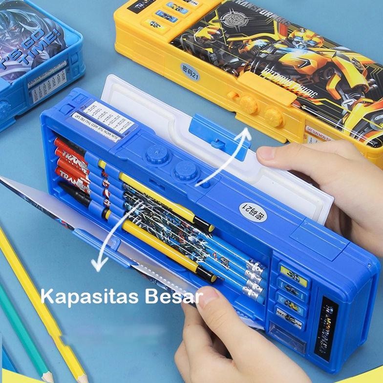 

Sale Transformer Password Pencil Case Anak Kode Sandi Kunci Kombinasi Tombol Multifungsi Tempat Pensil Dua Sisi Tahan Air Dengan Rautan Pensil Tempat Pensil Berkapasitas Besar 2Er-54