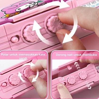 

Hot Kotak Alat Tulis Multifungsi Kuromi Untuk Anak Perempuan 2025 Kotak Pensil Otomatis Baru Kata Sandi Kompartemen Mesin Kotak Pena Besar Ys Rt-69