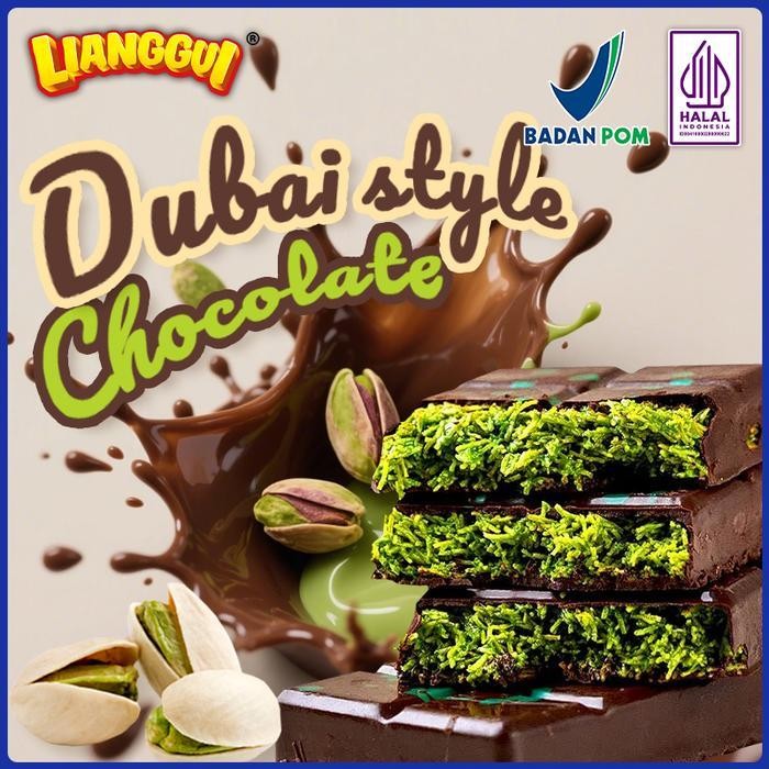 

[Halal] Lianggui Coklat Dubai Isi Pasta Pistachio [Viral] Camilan Enak Pengganti Sarapan Cocok Dinikmati Bareng Keluarga!