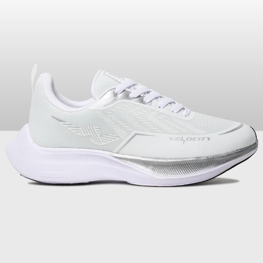 Heatshrin Nuevo - Sepatu Running Nuevo Velocity Putih Silver Olahraga Jogging Lari Pria Ah-70