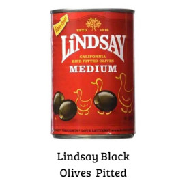 

Lindsay Black Olive Medium Pitted