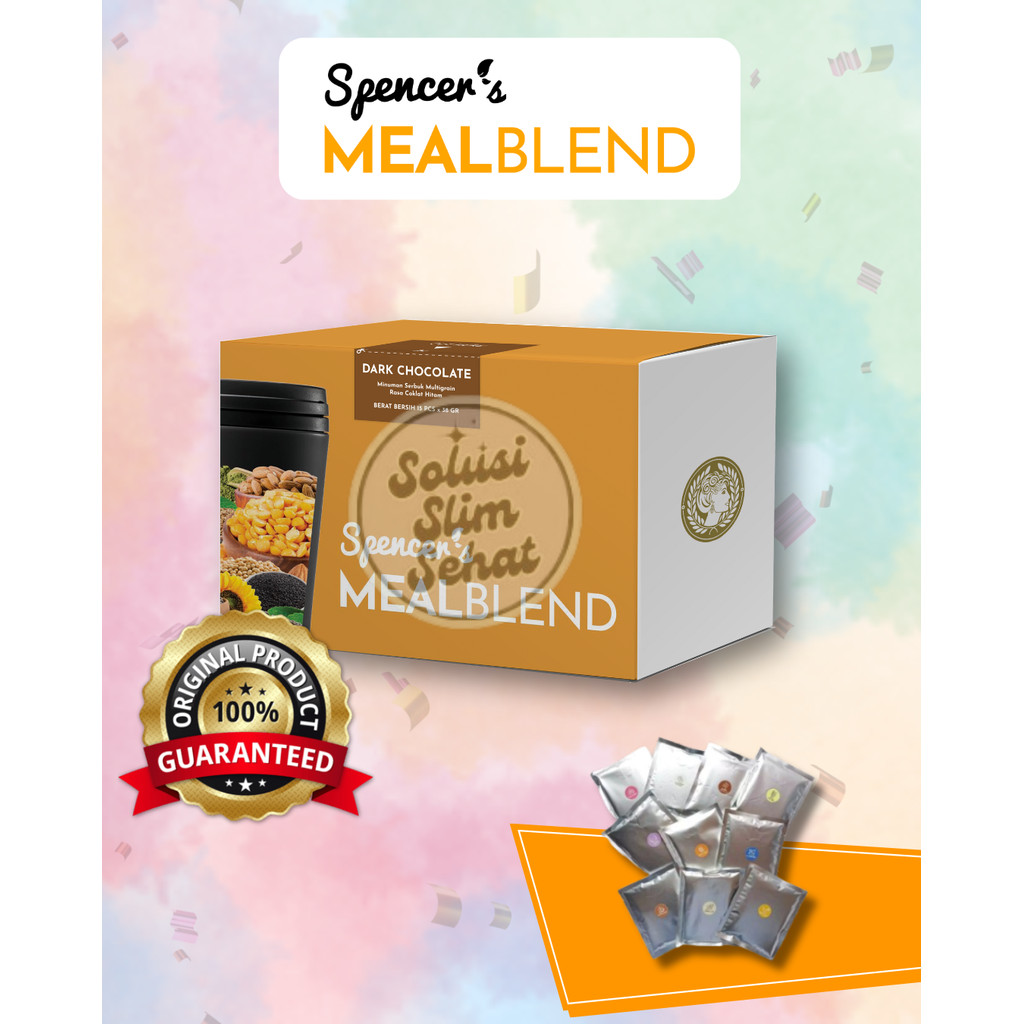

[Trial Sachet] Spencer Meal Blend Sachet - Meal Replacement Bernutrisi Dengan Pemanis Alami Stevia
