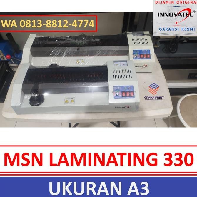 ''Terlaris" Mesin Alat Laminasi Laminating Foto Id Card Panas Dingin A3 Innovatec Murah