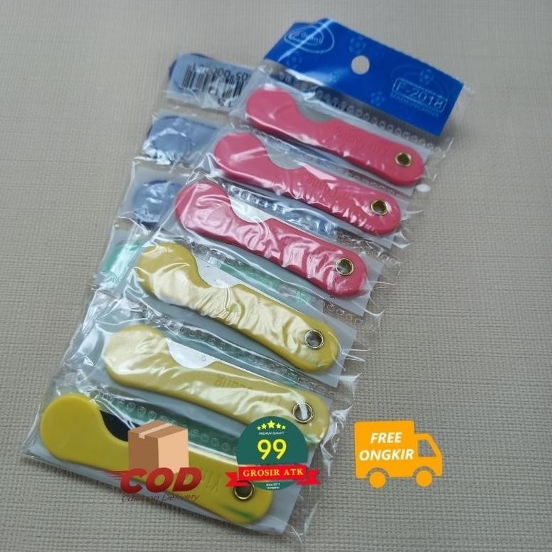 

Cod Pemes (1 Lusin)/Silet Warna/Pisau Stainless/Pemes Lipat/Cutter Cod