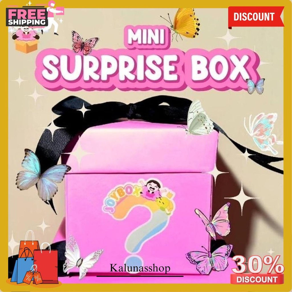 

Mini Surprise Box Flying Butterfly By Joybox / Gift Box Kado Ulang Tahun Anak Kejutan / Explosion Box Kejutan Original Produk