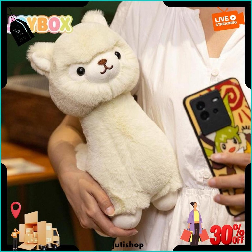 Joybox Doll Boneka Alpaca Plush Toy Mainan Alpaca Mewah Yang Lucu Hadiah Ulang Tahun 30 Cm Siap Kiri