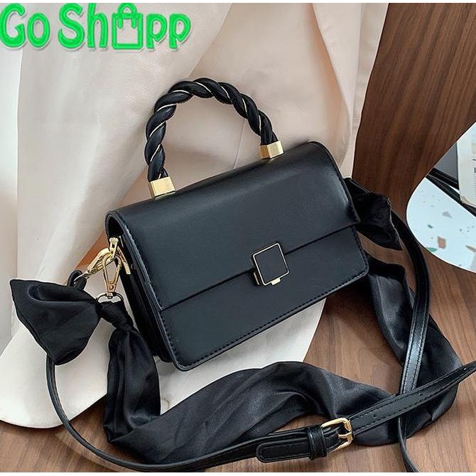 DA65 }} Tas Selempang Wanita Import Terbaru 2 Tali Bahan Kulit PU Premium SL72