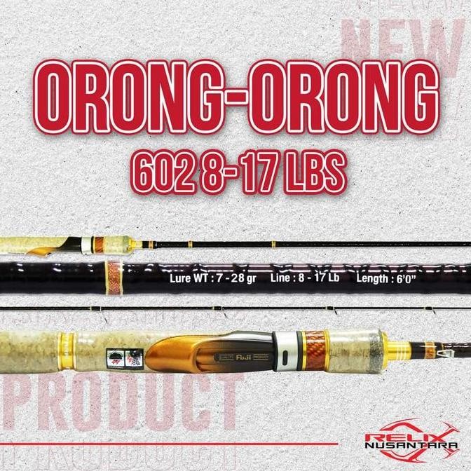 Terbaik | Joran Orong-Orong 8-17 Lbs Relix Nusantara | 100% Ori