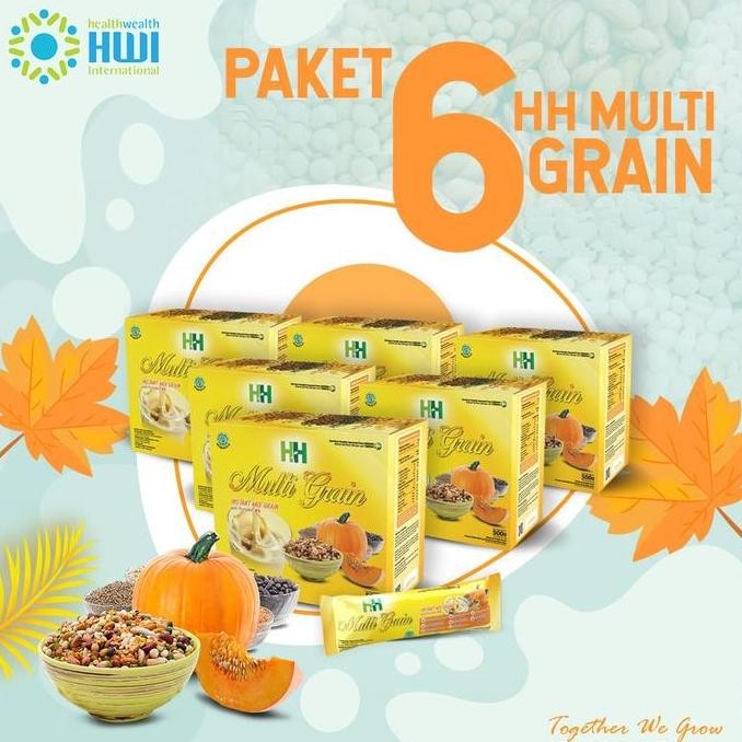 

Paket 6 Box H H Multi-Grain Minuman Nutrisi Cereal Instan Mix Grain