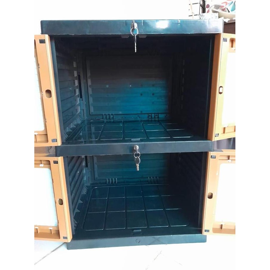 Lemari Plastik Kunci Susun 2 MIni