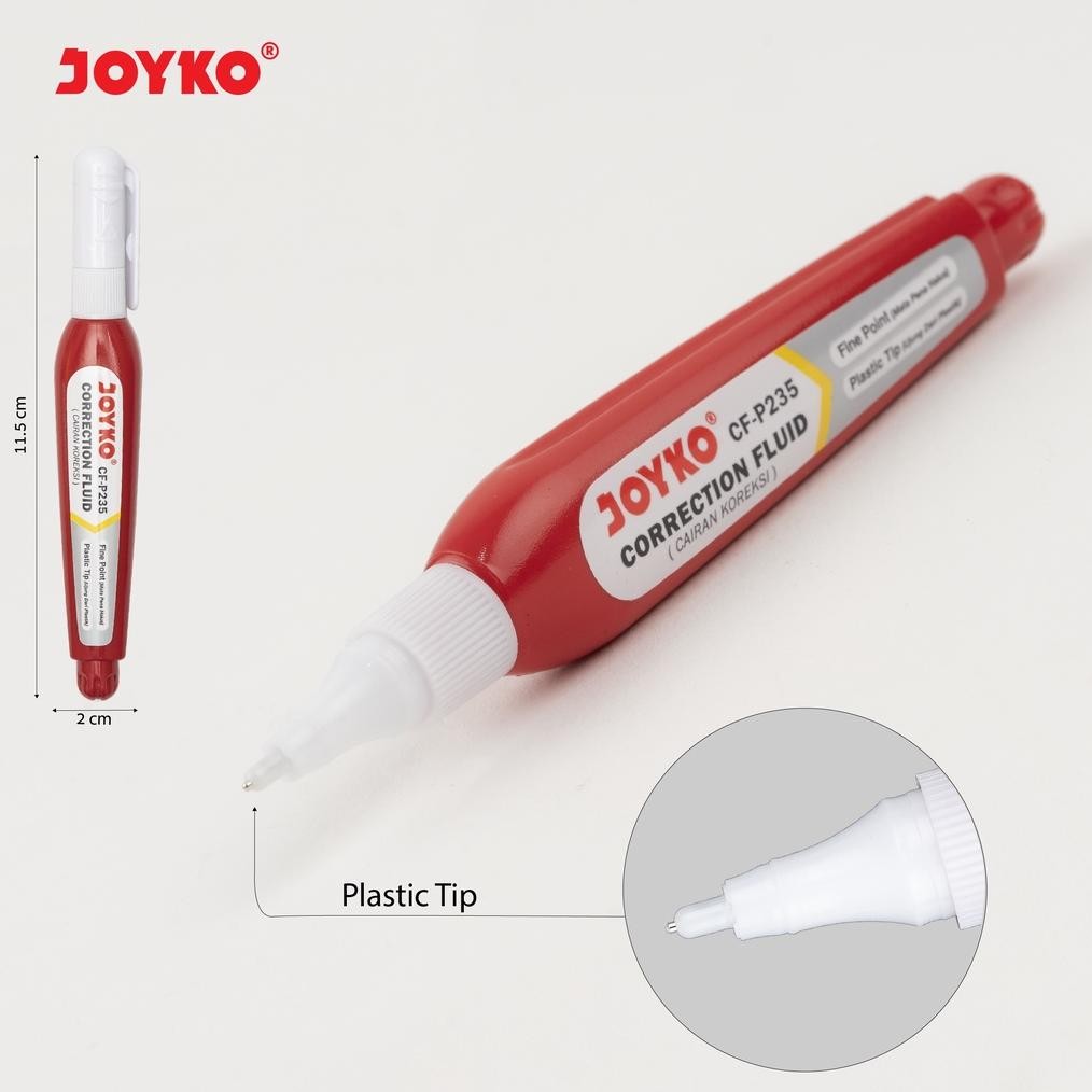 

Ct_C1077 Joyko Correction Fluid Pen Tipex Cair Joyko Putih Cf-P235 Tipx Tip Ex Lusin Murah [12Pcs] Rwe-45
