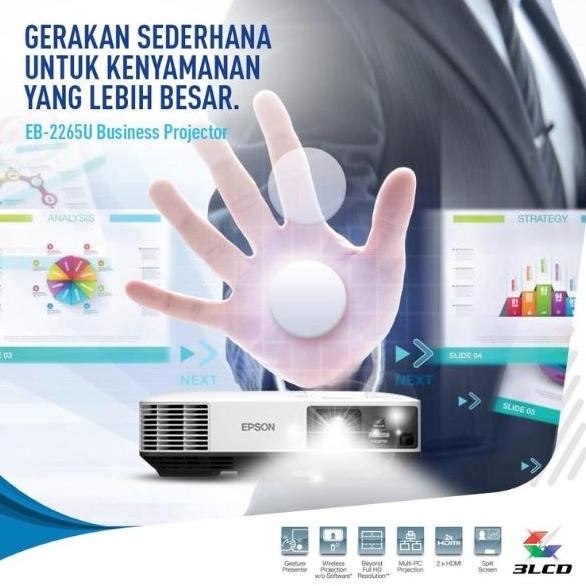 Best Seller Proyektor Epson Eb-2265U Eb2265U 2265U Eb 2265 U Murah Garansi Resmi High Quality