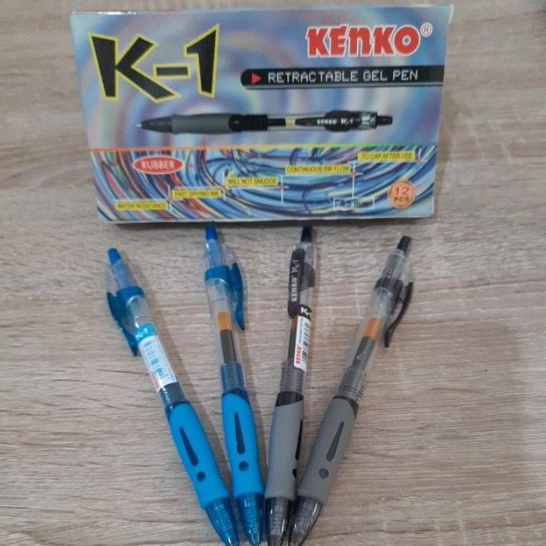 

Special (Pak) Pulpen Kenko K-1 Retractable Gel Pen 0.5Mm A12 Er-23