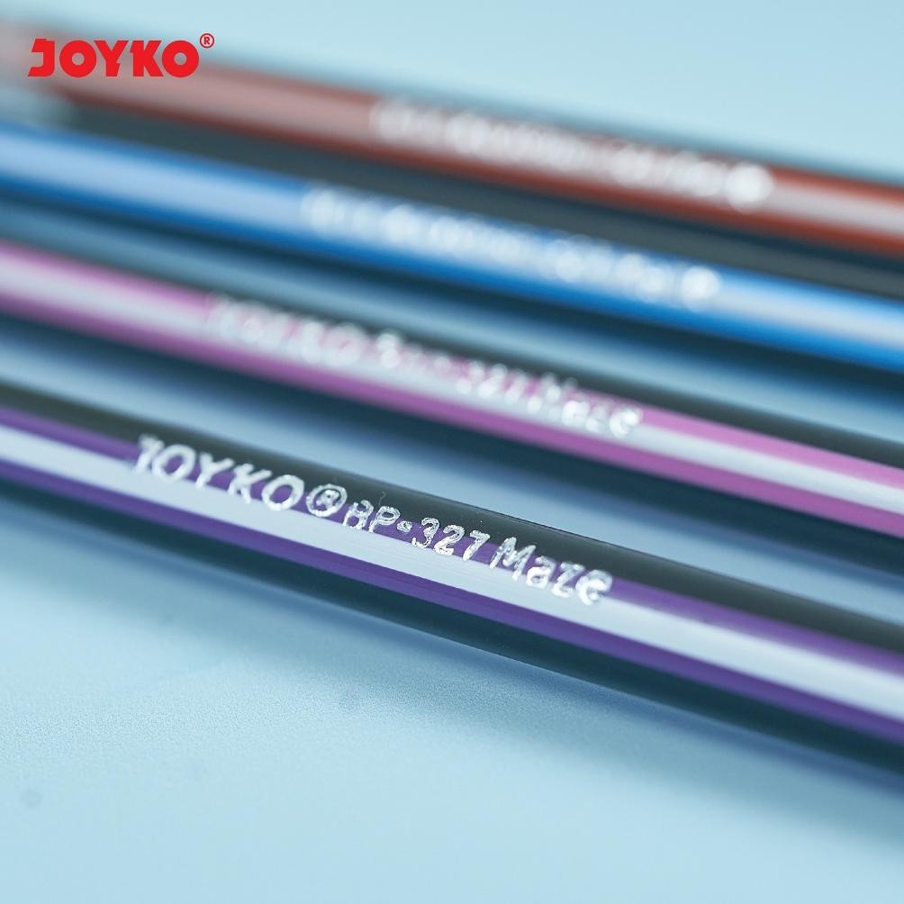 

Promo..!!! Joyko Ball Pen Maze Black Blue Red Pen Joyko Hitam Biru Merah 0.7 Pen Lilin Bp-327 Gross Murah [144Pcs] Rq-56