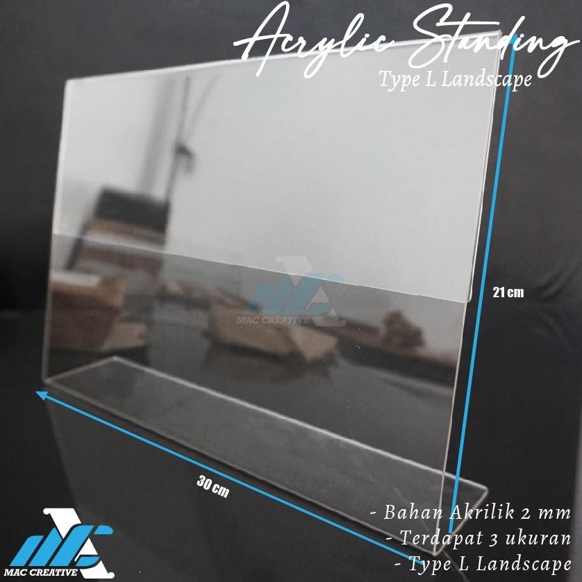 

Special Tempat Brosur / Tent Holder / Tent Card Akrilik Display Ukuran A4 ( 21 X 30 ) Ku-143