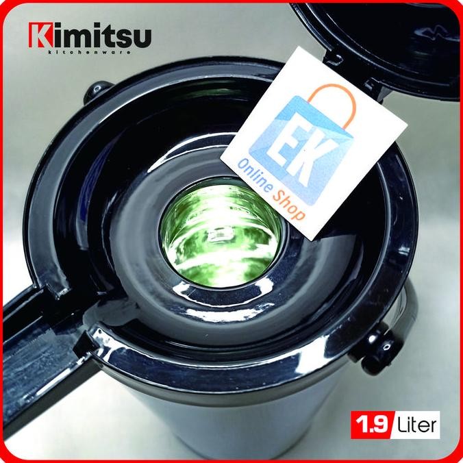 Termos Air Panas Stainless KIMITSU KVF-190 | Termos Tekan | Termos Pencet | Termos Tekan 2 Liter | T