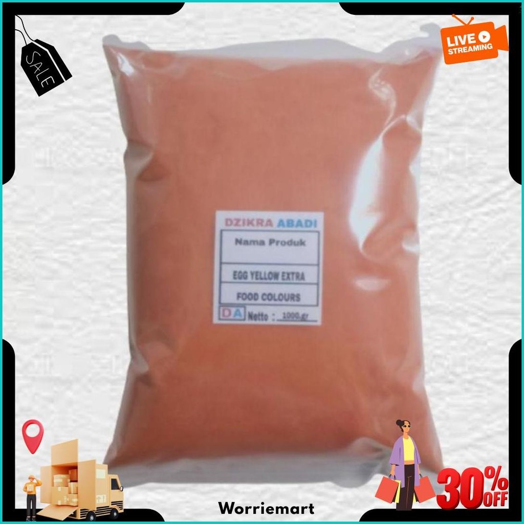 

Pewarna Makanan Bubuk Egg Yellow Extra Kuning Telur 1.Kg Original Produk