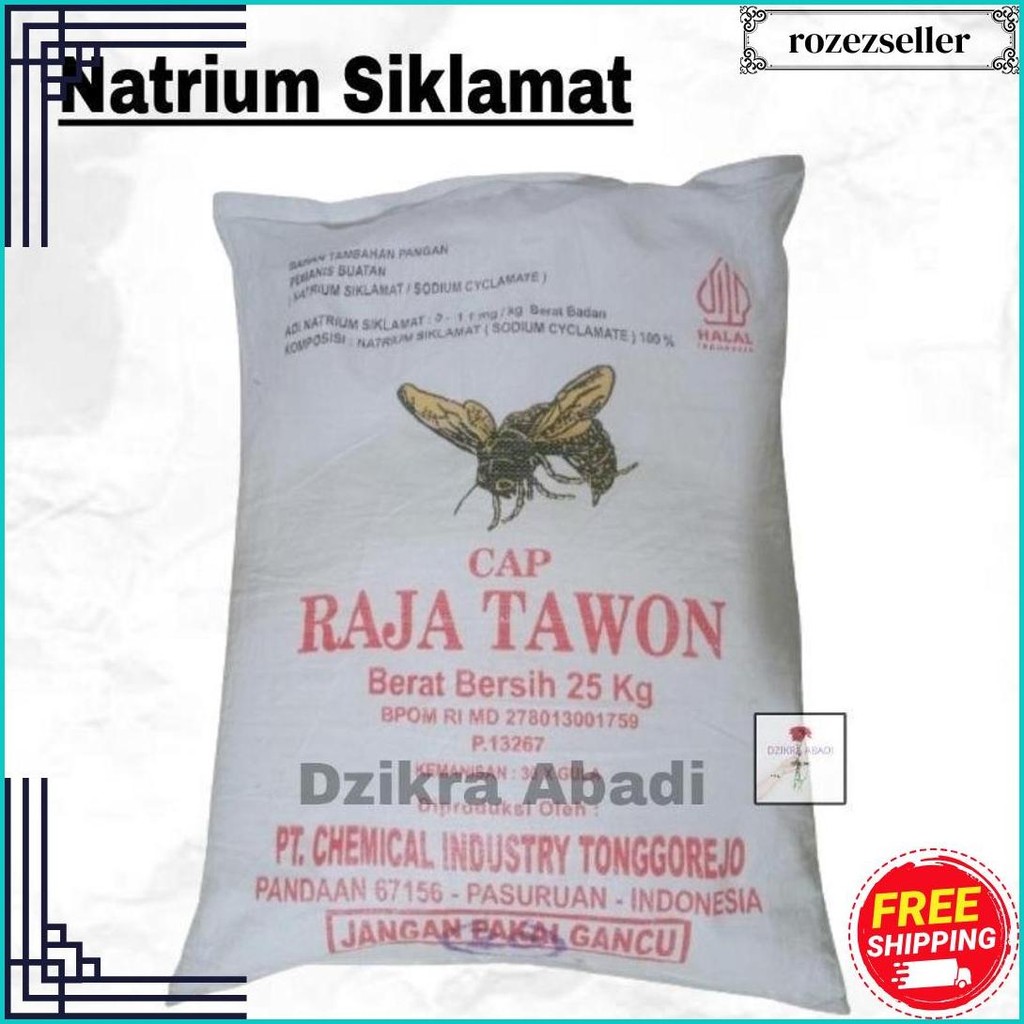

Sodium Siklamat Natrium Siklamat Pemanis Buatan Raja Tawon 500 Gr Terlaris