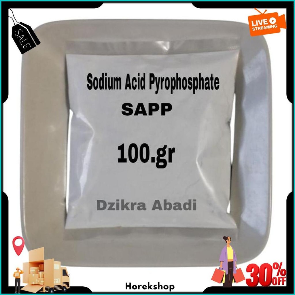

Sapp / Sodium Acid Pyrophosphate / Perenyah Gorengan 100 Gr Bisa Cod