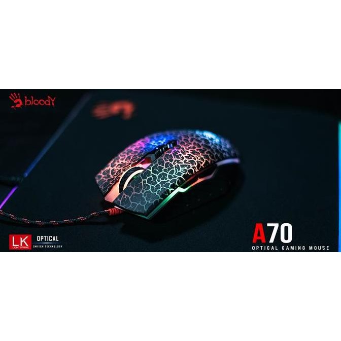BLOODY A70 LIGHT STRIKE GAMING MOUSE - Activated Ultra Core 4