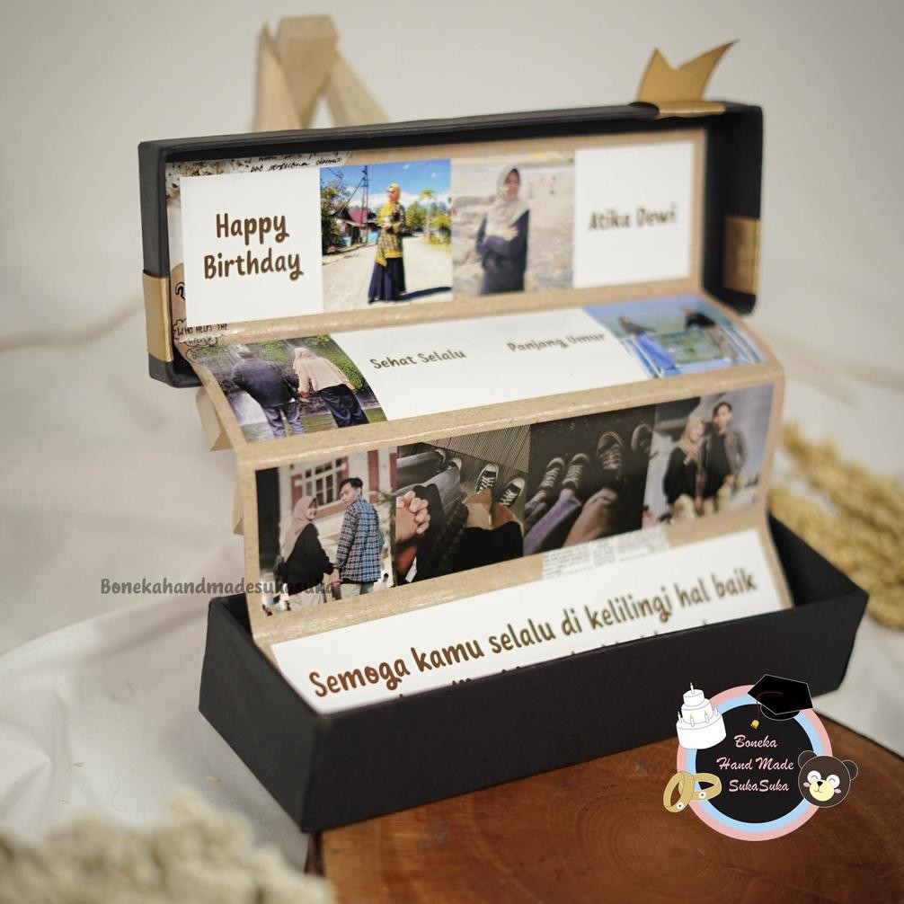 

Heatshrin Photobox Giftbox 16 Foto Kado Ulang Tahun | Kado Anniversary Custom Box Tebal Hadiah Anniversary Valentine A-110