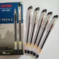 

[Kecil [ 1 Pak ] Pulpen Hitech Joyko / Bolpen Hi Tech Joyko Gp-266 Gel 0.28 Mm Isi 12 Pcs Rg-4