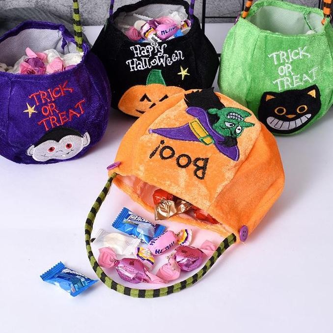 

CR - Tas Permen Trick Or Treat Halloween Candy Bag Goodie Bag Kecil Grosir TERLARIS