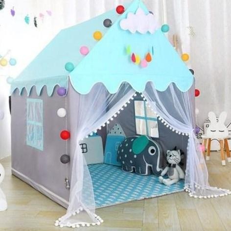 new Mainan Tenda Princess Anak Model Rumah Castle - Lampu LED only