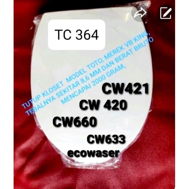 Tutup Kloset model TOTO TC364 aSt
