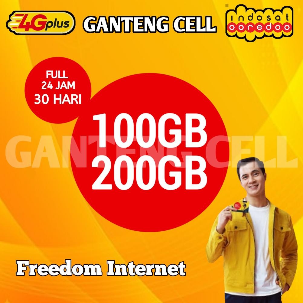 Kuota Indosat 100Gb 200Gb 300Gb Full 24 Jam