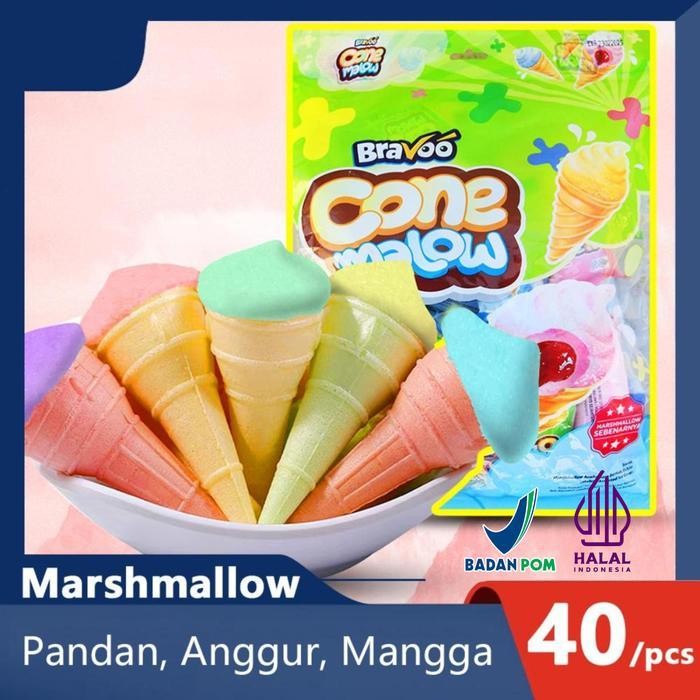 

Cone Mallow 40 Pcs Marsmallow Aneka Snack Rasa Snacks Makanan Manis Rendah Gula Paket Usaha Jajanan Sd 1 Dus Jajanan Grosir Candy Food Cemilan