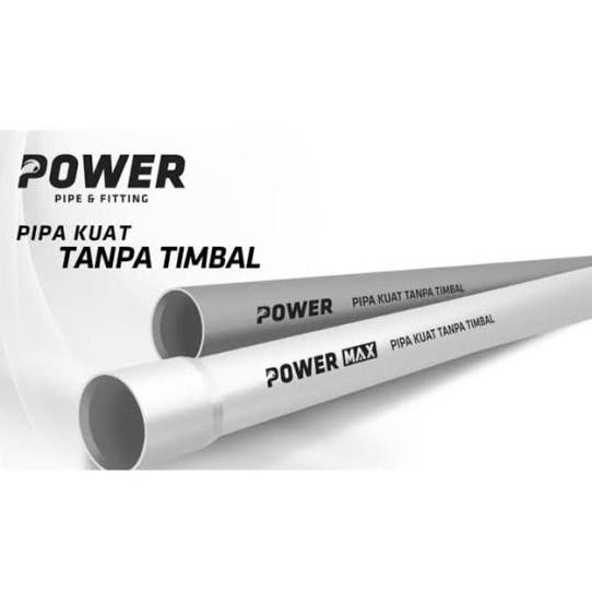 TERMURAH Pipa Paralon 4" Inch 1 Meter C/ Pralon Air Power PVC Permeter Siap kirim