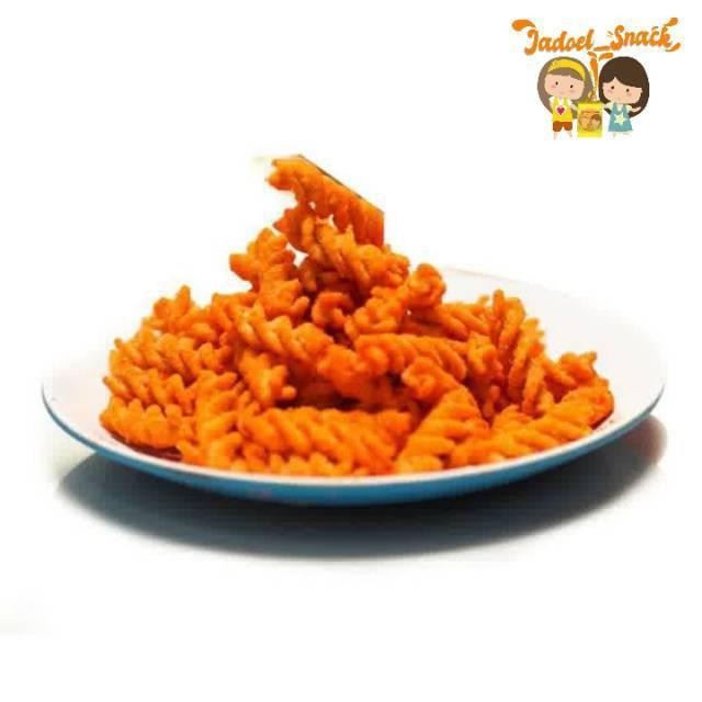 

Makaroni Spiral Jadul Isi 25 Pcs Rasa Pedas - Macaroni Jadul - By Jadoel Snack Food Noodles