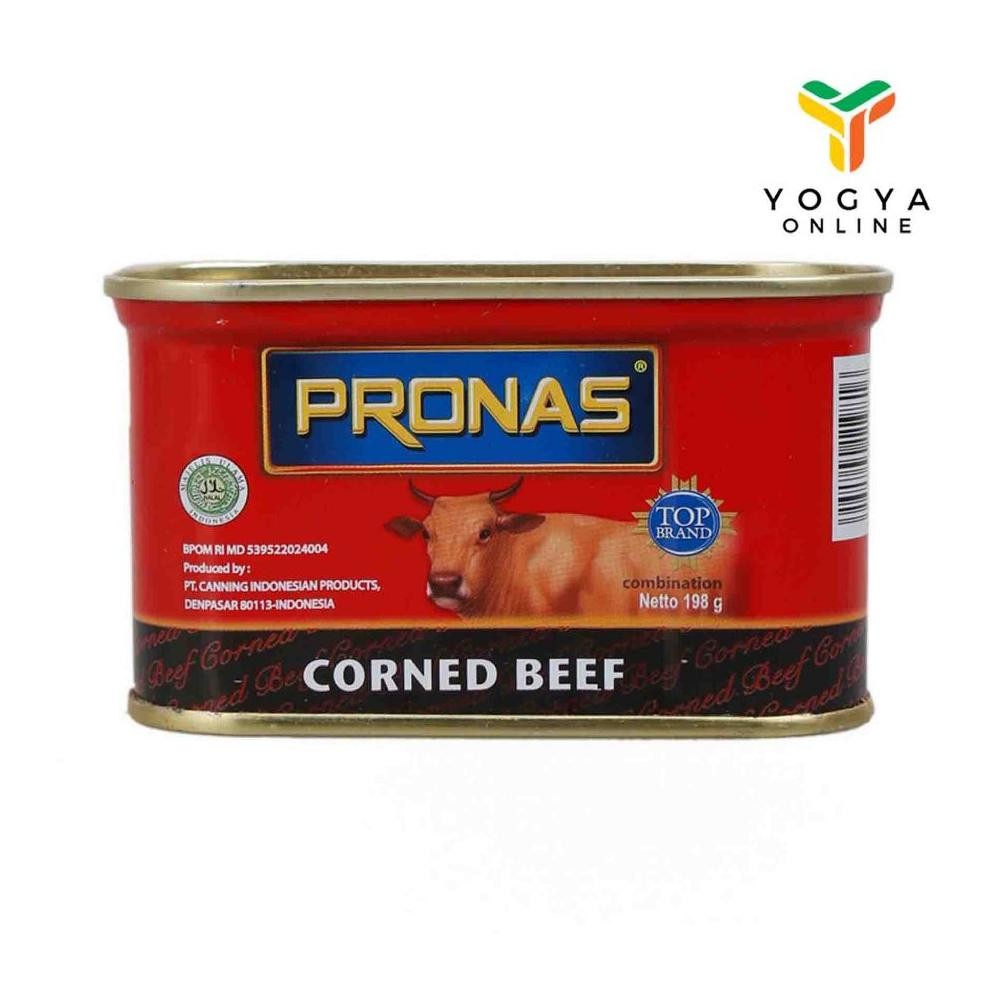 

READY STOK Pronas Corned Beef 198 Gram Makanan Kaleng Siap kirim