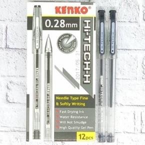 

Kuke ( 1 Pack ) Pulpen Kenko Hi-Tech H 0.28Mm Pulpen Gel Hitam 1 Pack Isi 12 Biji Be09