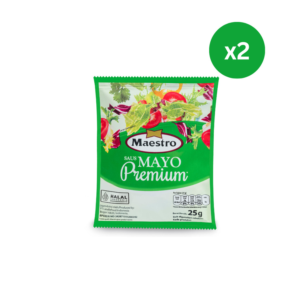 

Maestro Mayonnaise Sachet 25 gr x2