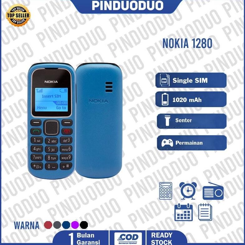 Ready_Stock_Cod Hp Nokia 1280 Fullset Jadul Grosir Murah Hjg-7