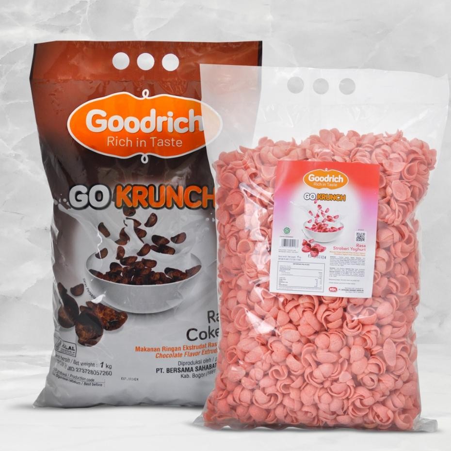 

Goodrich Go Krunch 1 Kg Free Dus Dan Bubble Wrap Food Makanan Granola Cereal Menu Sarapan Sereal Coklat Strawberry