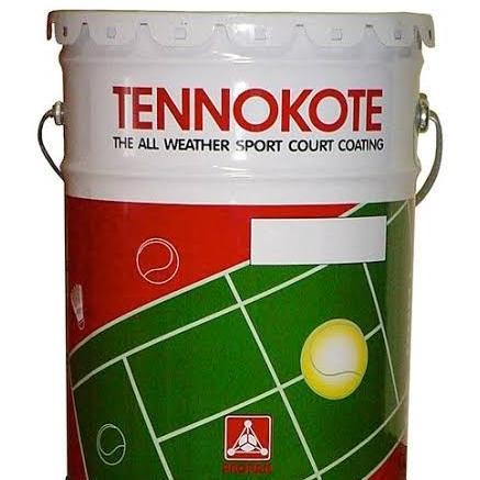 Propan Tennokote Cat Lapangan Tennis Lapangan Basket 22,5kg Pail Hijau