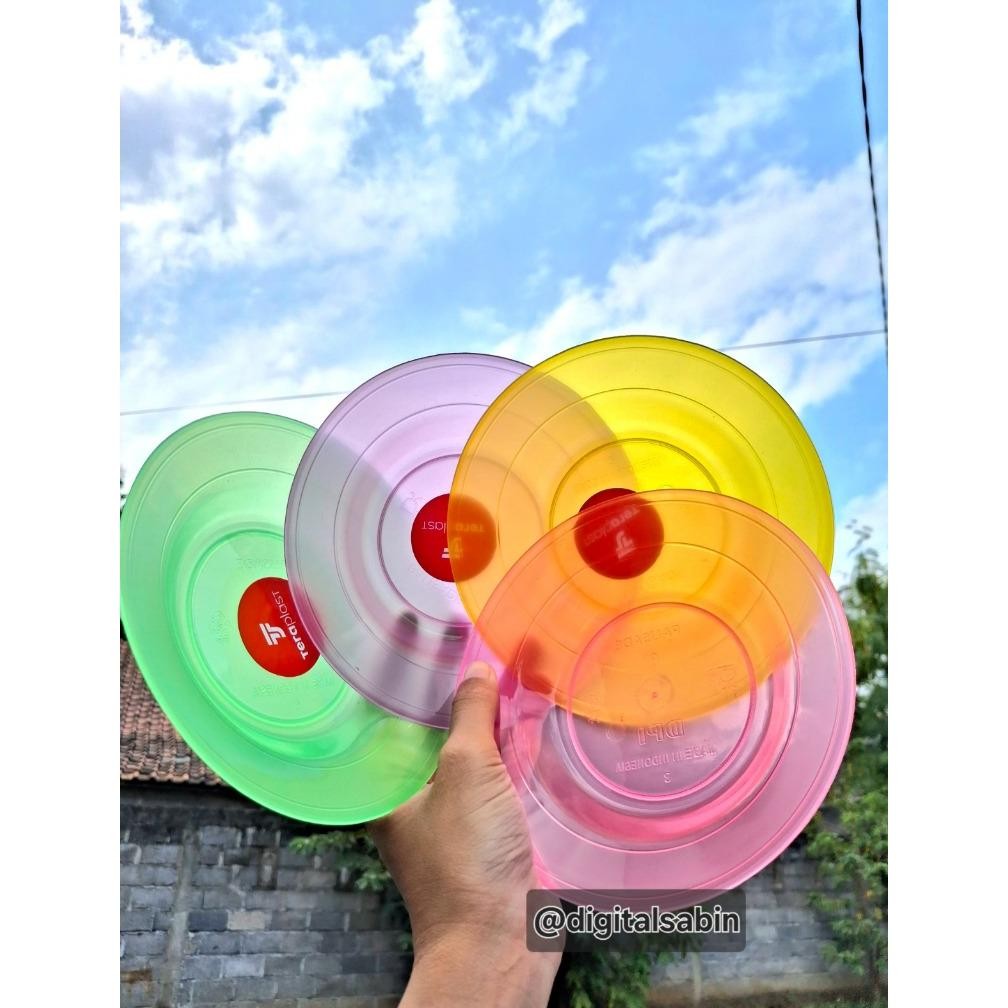 Paket Hemat Lepek Piring Plastik Tebal Kuat Piring 6" / Lepek 6 Inch / Ciri 6Inch / Piring Tatakan 6