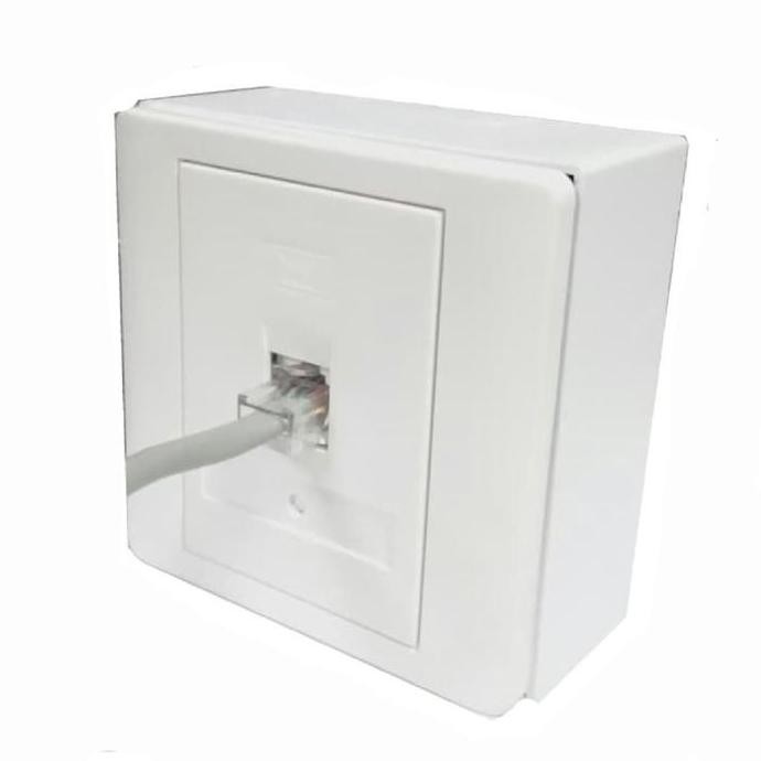 DY123 - Wall Port Rj45 Face plate rj45 + Modular cat6 + Box FACEPLATE RJ45