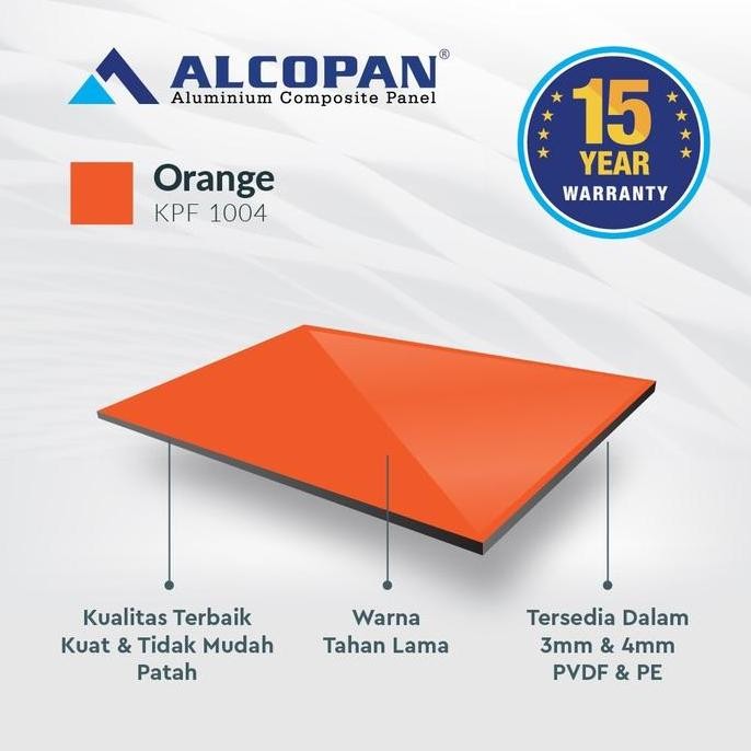 Acp Alcopan 4mm PVDF Outdoor 1220 x 2440mm