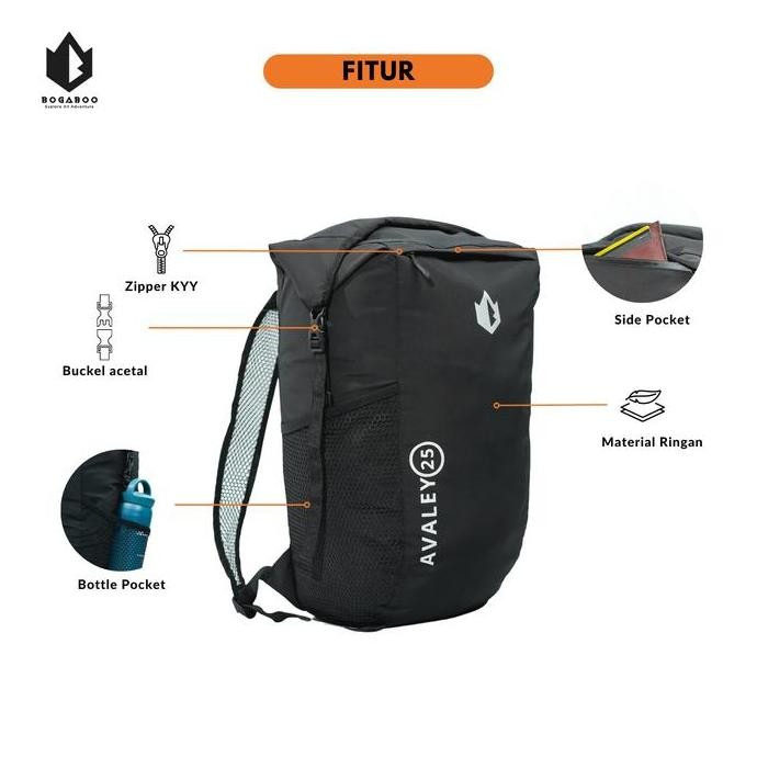 Tas BOGABOO Seri AVALEY 25 L Ultralight Waterproof FULLSEALER - Drybag KS