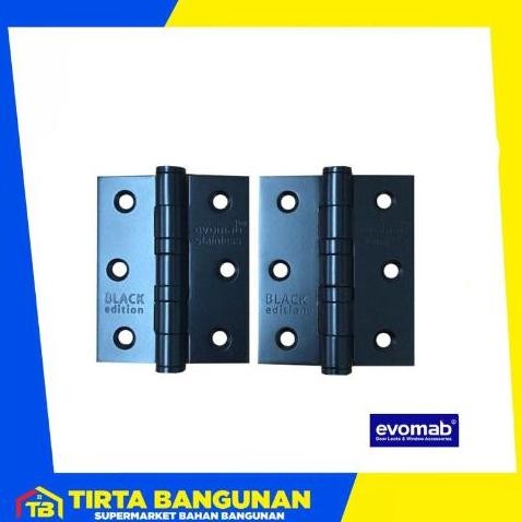 EVOMAB ENGSEL MHJY 4 X 3 X 3 4BB BLACK STAINLESS/ ENGSEL PINTU/JENDELA