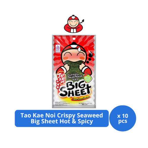 

Tao Kae Noi Crispy Seaweed Big Sheet Hot & Spicy 3,2gr x 10 pcs