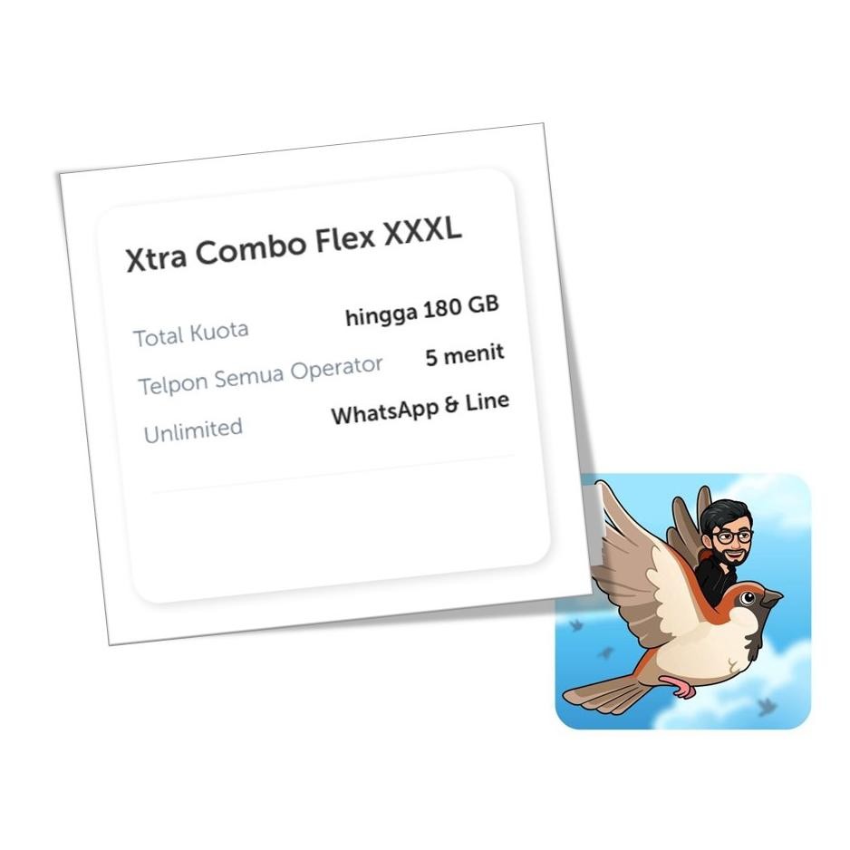 Xtra Combo Flex Xxxl - Kuota Xl - Paket Data Xl