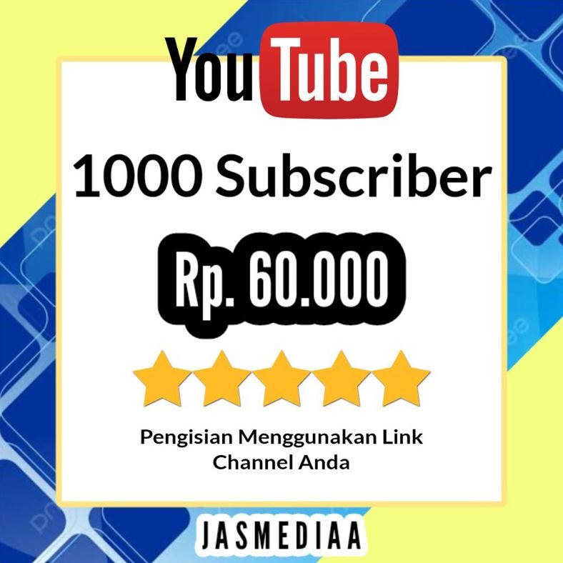 1000 Subscriber Youtube Promo Untuk Monetisasil