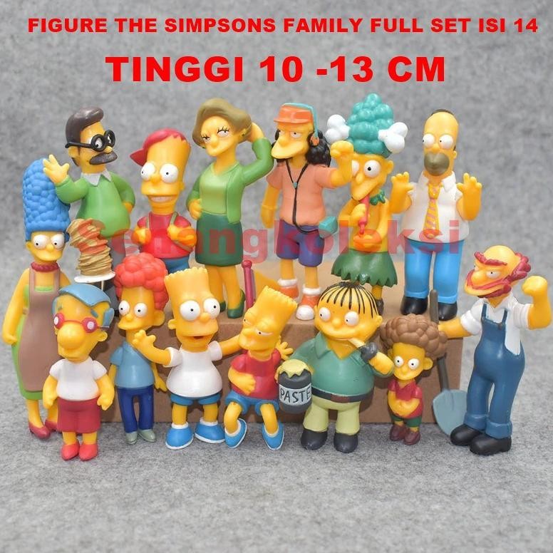 MAINAN TOYS ACTION FIGURE THE SIMPSONS FAMILY FULL SET ISI 14