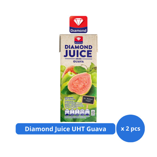 

Diamond Juice UHT Guava 200ml x 2 pcs