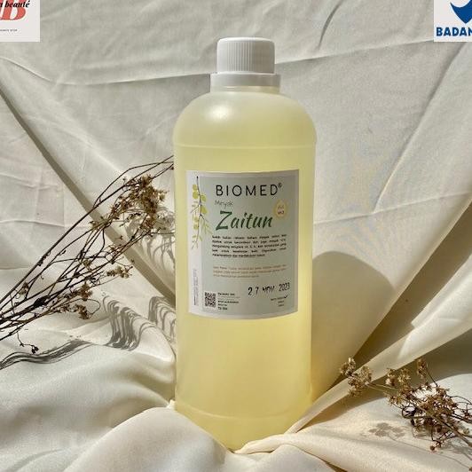 

Bpom Biomed Minyak Zaitun Pijat 1Liter Minyak Urut Massage Oil Pelembab Tubuh